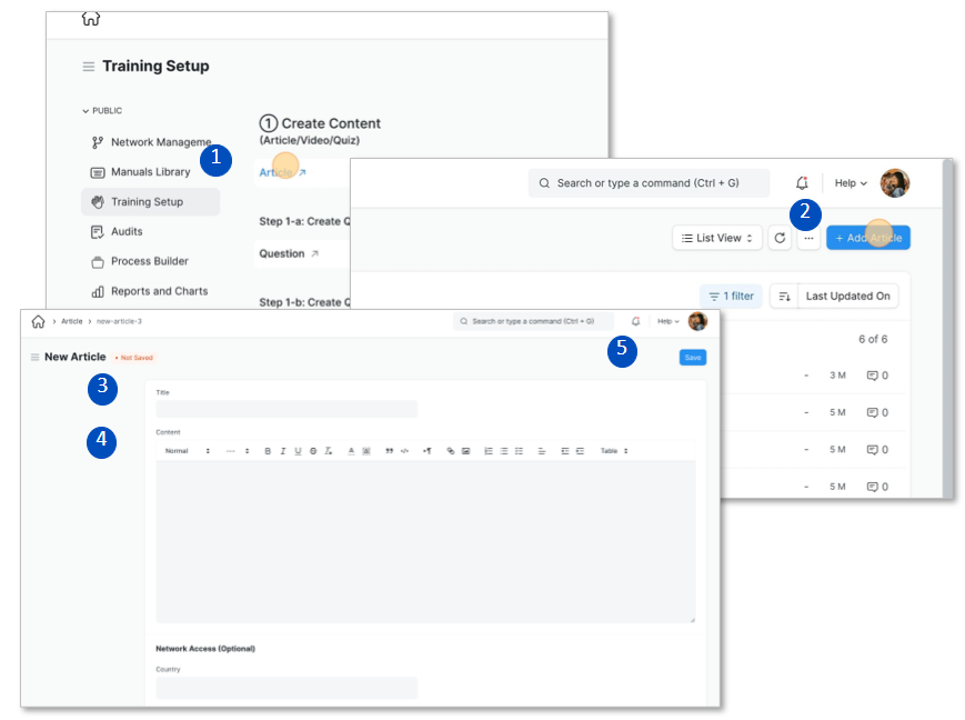 Training Content - Articles